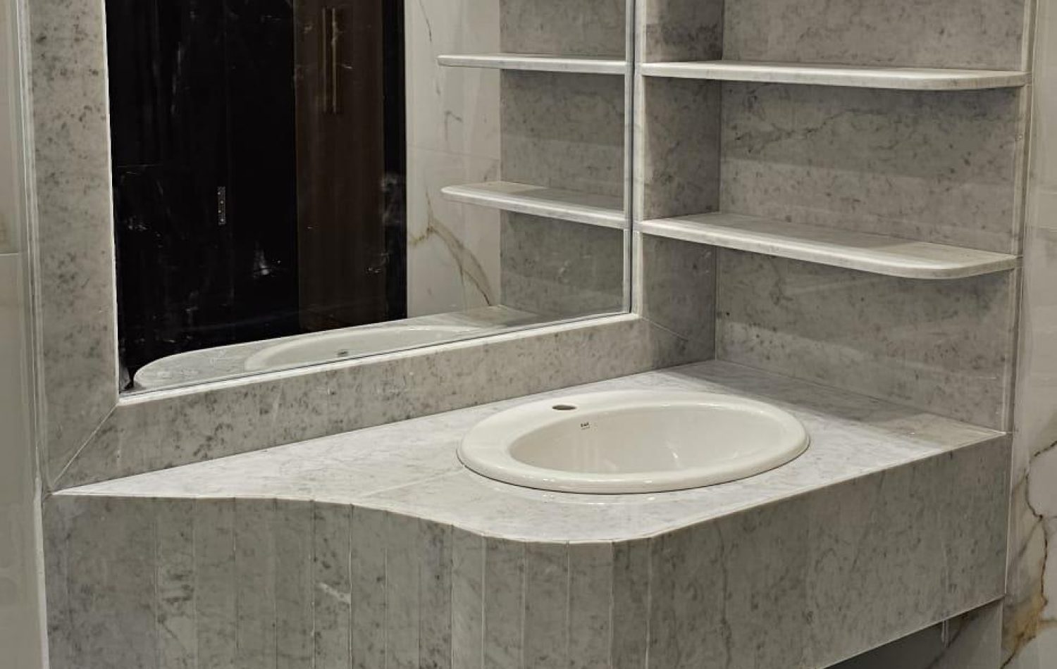 grooming basin installation